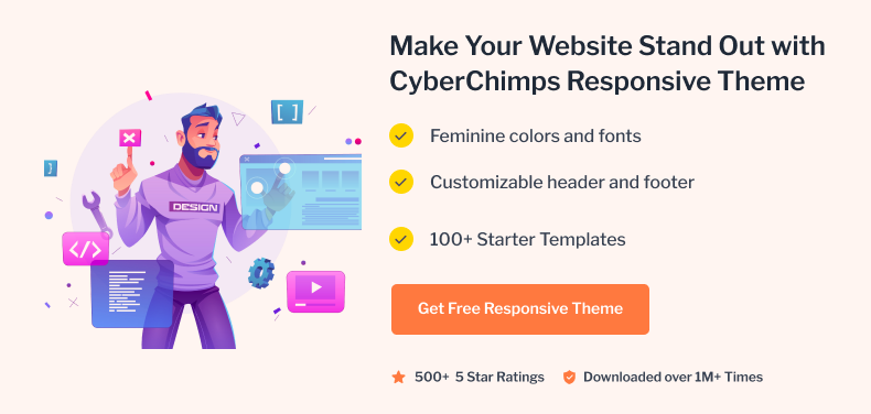 Make your website stand out with CyberChimps Responsive Theme